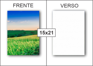 Panfleto Premium 115g 15x21 4x0 1.000 Un Papel Premium 115g 15x21 cm 4x0 (Frente Colorida, Verso em Branco)   